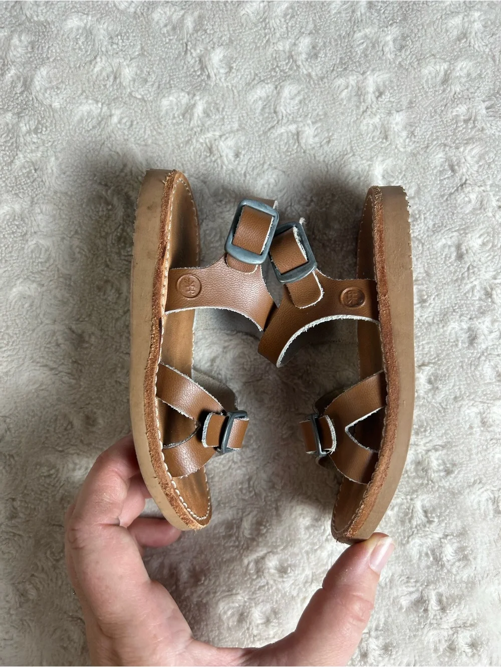 Freshly Picked Cognac Carmel Sandals Size 6 Brown
